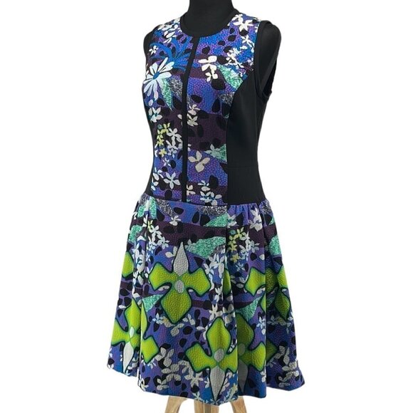 PETER Pilotto for Target Fit Flare Abstract Dress art to wear crinoline sz 6 - Picture 2 of 13